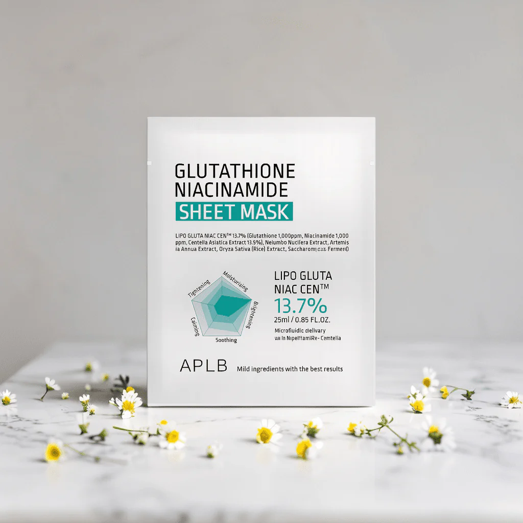APLB Glutathione Niacinamide Sheet Mask 13.7% (1 sheet) - Image 3