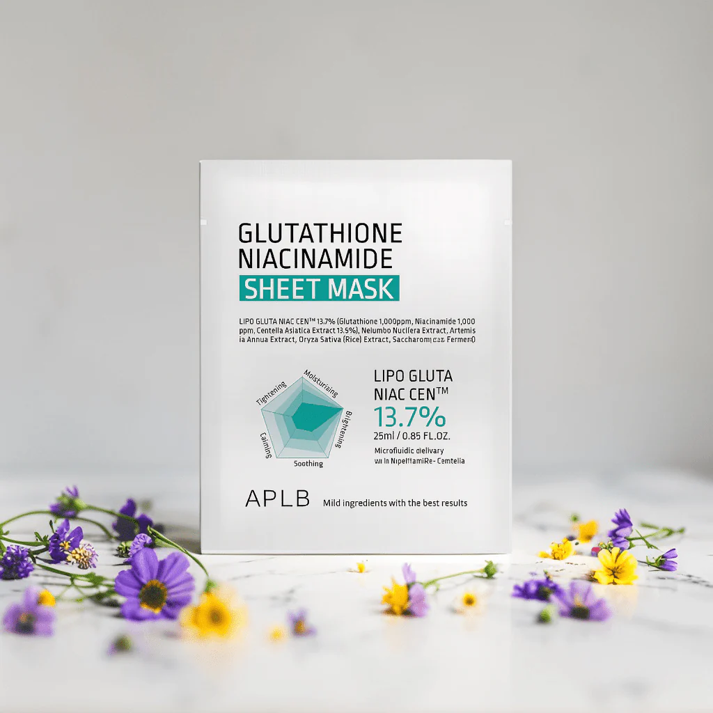 APLB Glutathione Niacinamide Sheet Mask 13.7% (1 sheet) - Image 5