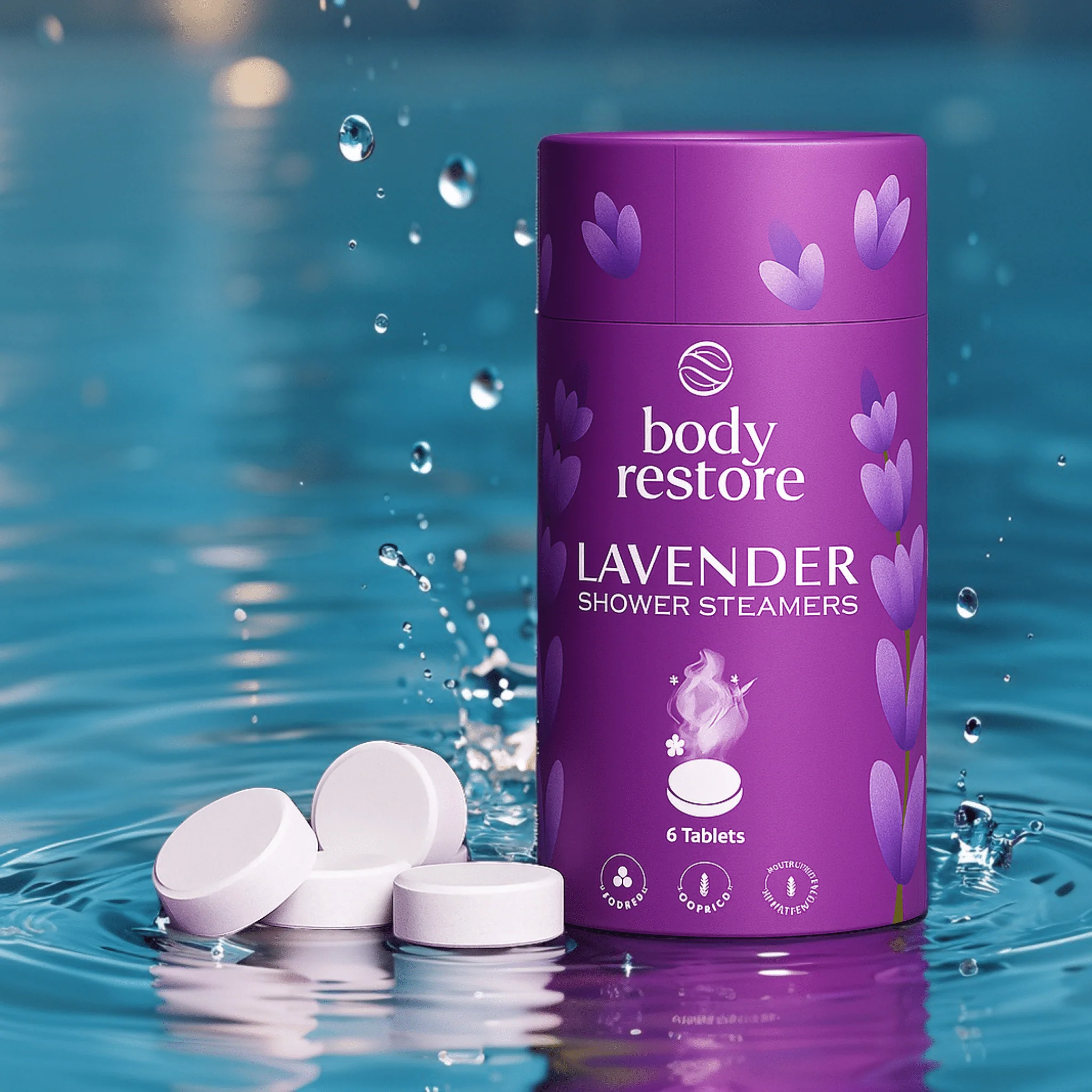 BODY RESTORE Lavender Shower Steamers - Image 4