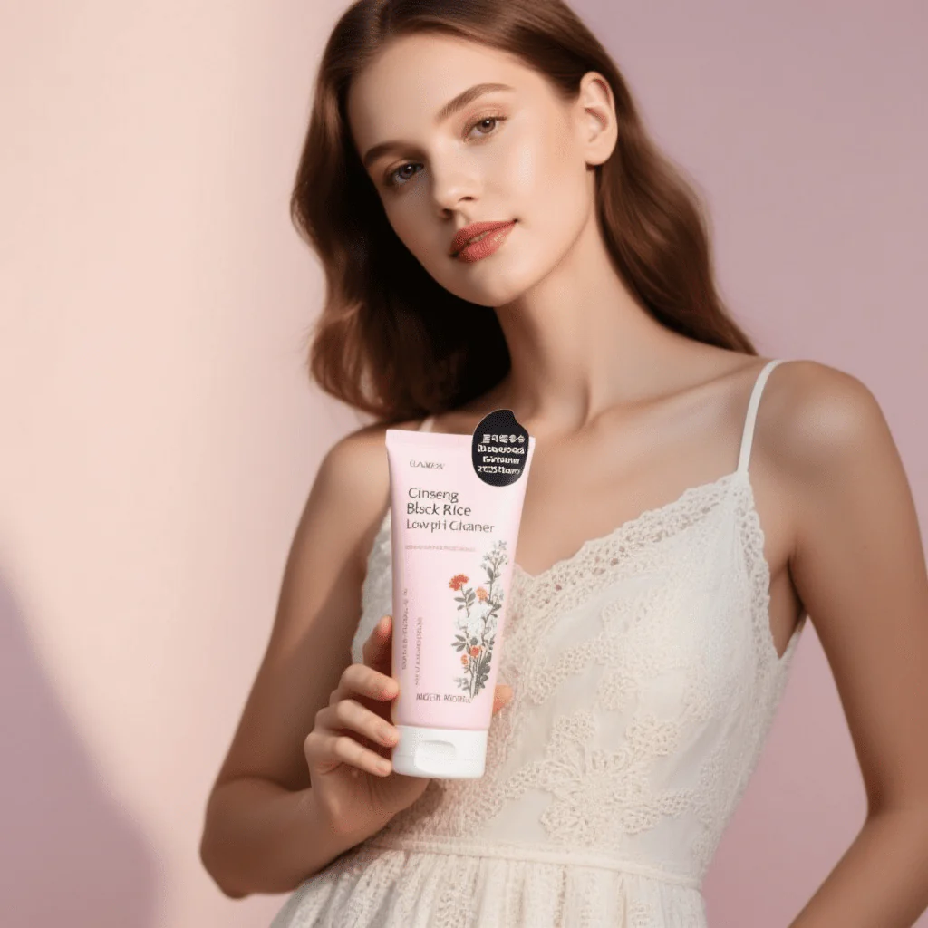 GLAMFOX Ginseng Black Rice Low pH Cleanser (7.77oz) - Image 3