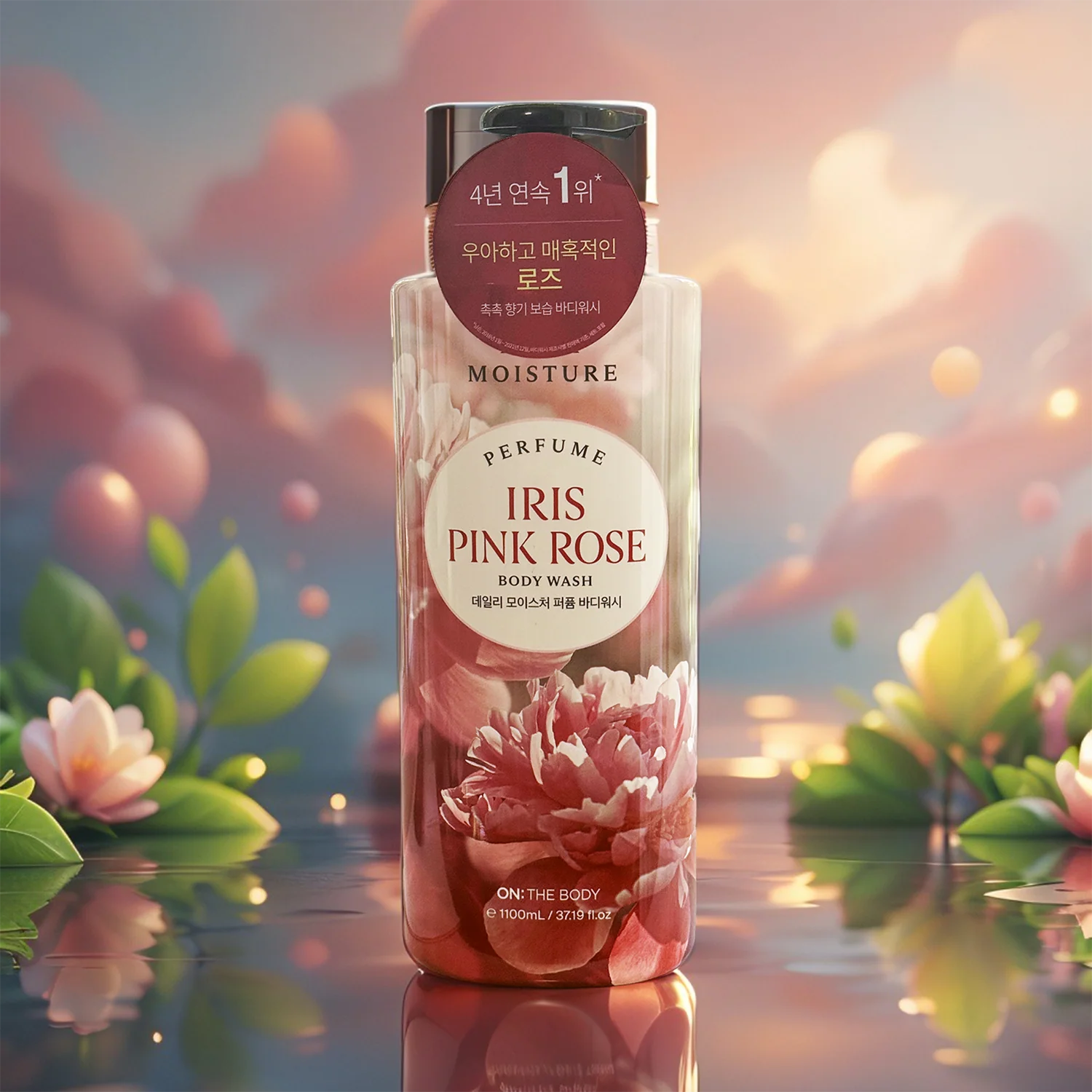 ON THE BODY Iris Pink Rose Body Wash (37.19 fl.oz) - Image 3