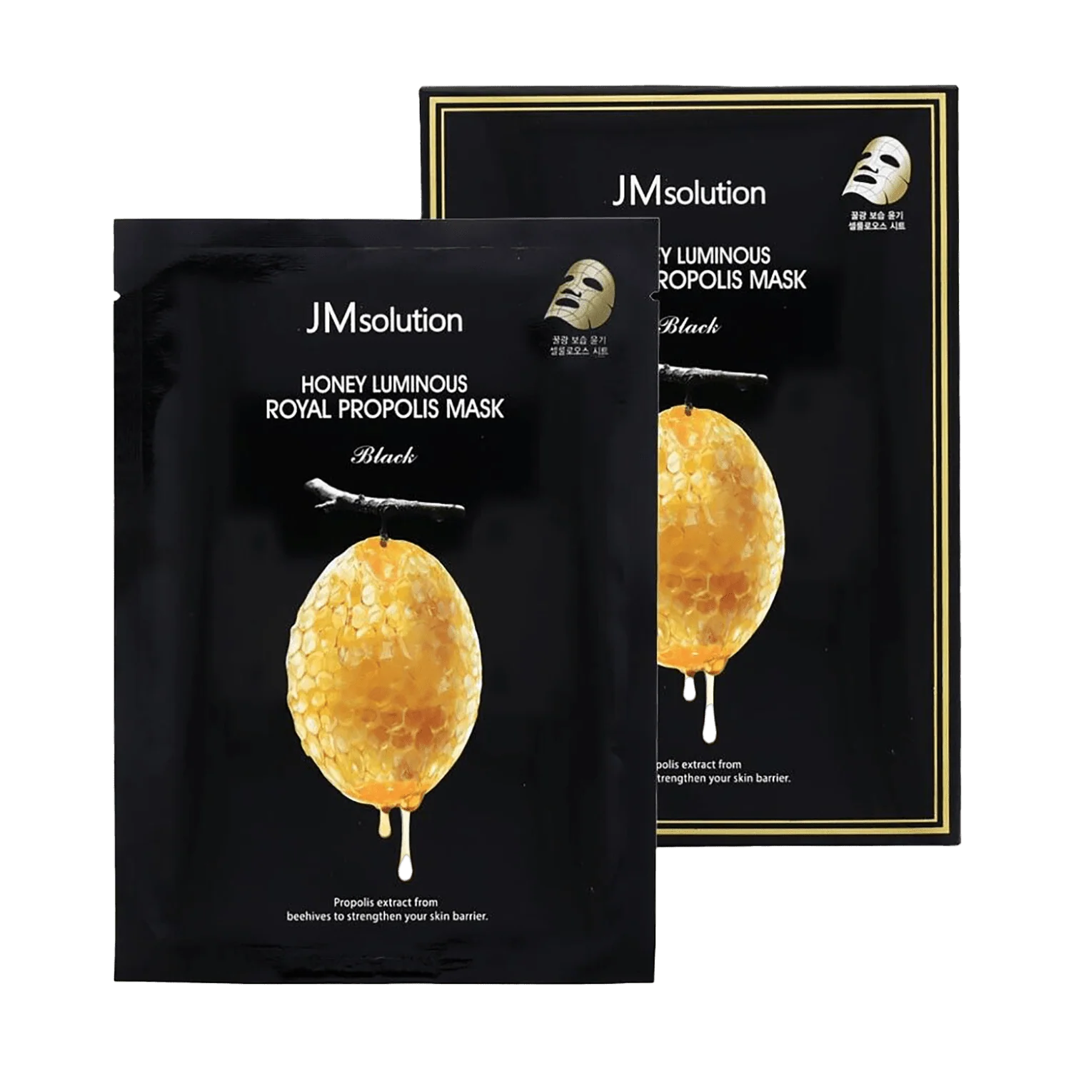 JM SOLUTION Honey Luminous Royal Propolis Mask (1-sheet) - Image 3