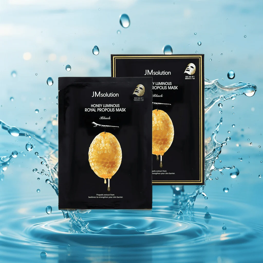 JM SOLUTION Honey Luminous Royal Propolis Mask (1-sheet) - Image 4