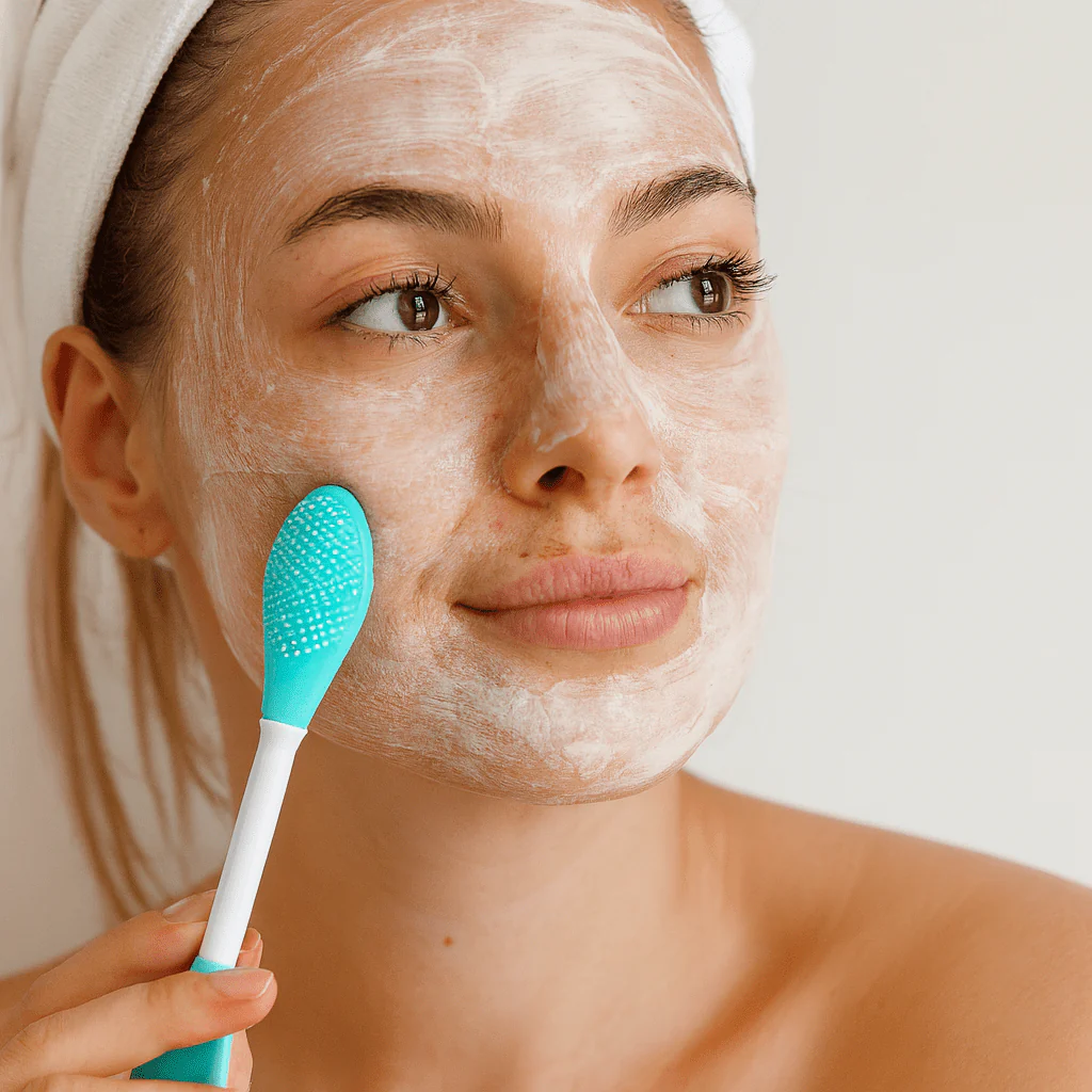 KAEVINY Dual-Ended Silicone Face Mask Applicator Brush - Image 3