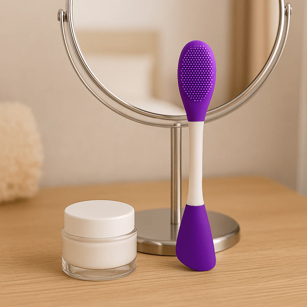 KAEVINY Dual-Ended Silicone Face Mask Applicator Brush - Image 6