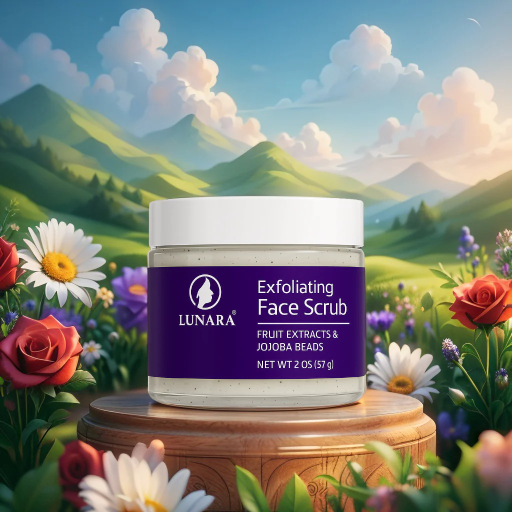 LUNARA COSMETICS Exfoliating Face Scrub (2 fl.oz) - Image 5