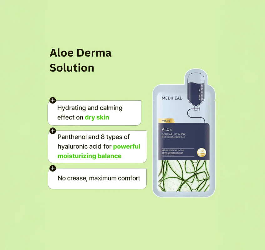 MEDIHEAL Dermaplus Aloe Mask (1 sheet) - Image 3