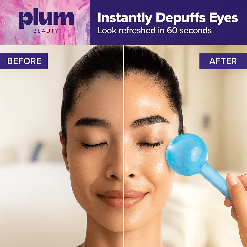 LUNARA COSMETICS Glass Cooling Facial Globes (1 pair) - Image 3