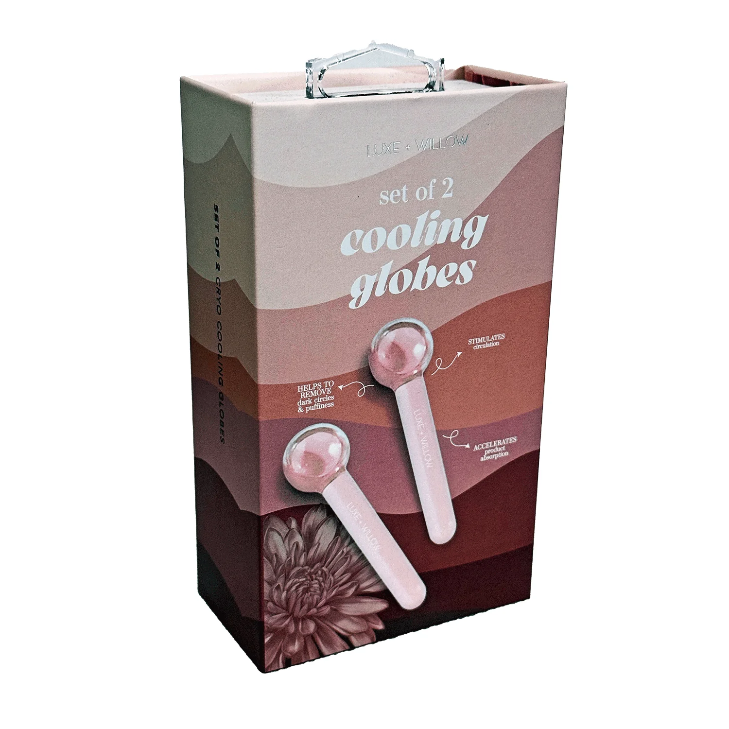 LUNARA COSMETICS Glass Cooling Facial Globes (1 pair) - Image 4