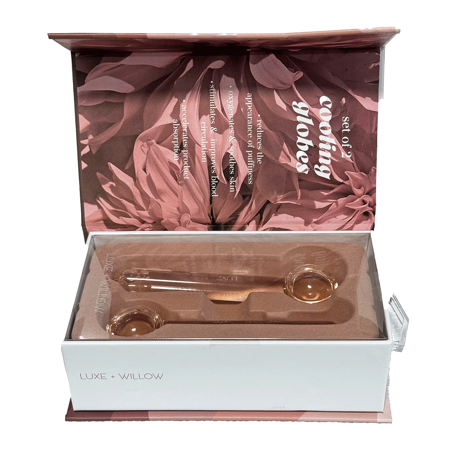 LUNARA COSMETICS Glass Cooling Facial Globes (1 pair) - Image 5